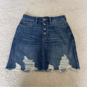 hollister denim skirt size 3